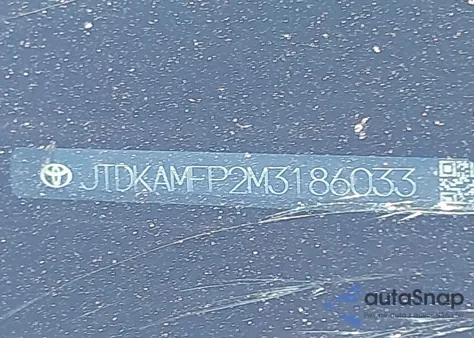 2021 Toyota Prius Prime Le from USA, damaged, VIN JTDKAMFP2M3186033